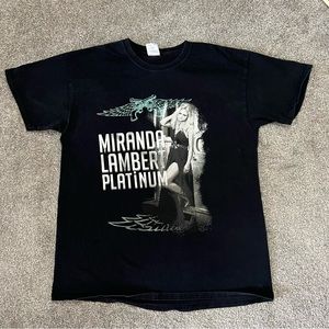 Miranda lambert shirt womens large black concert country western‎ casual y2k